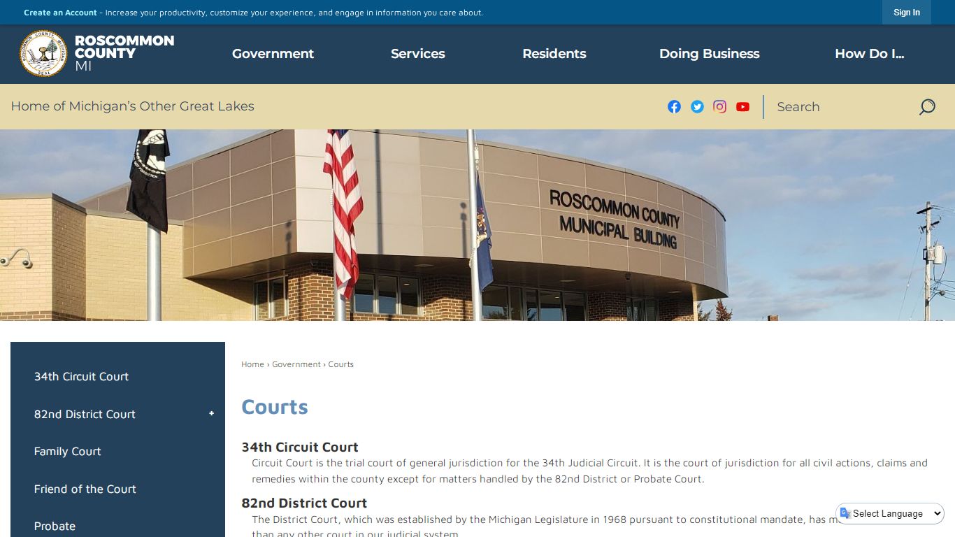 Courts | Roscommon County, MI
