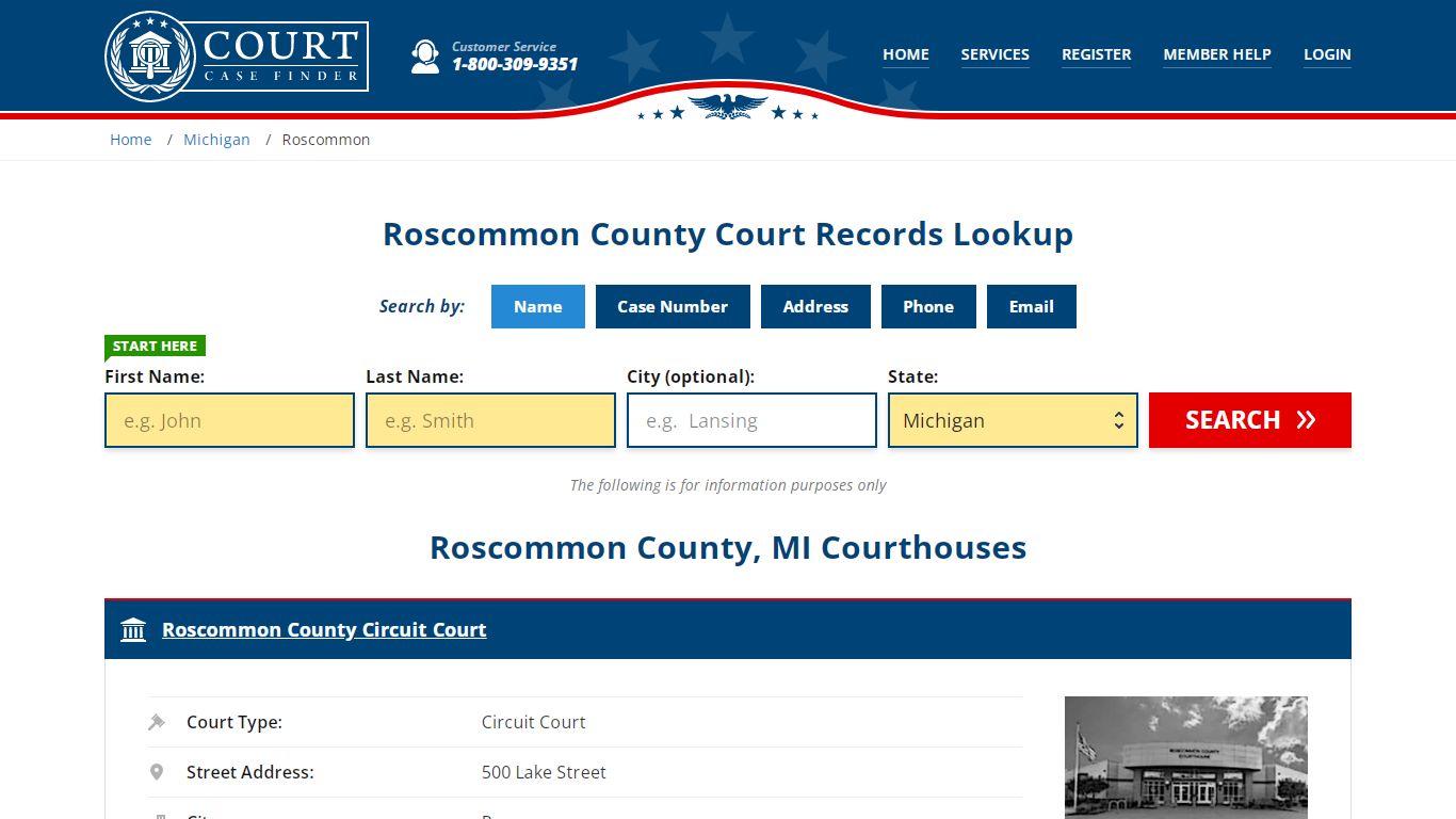 Roscommon County Court Records | MI Case Lookup